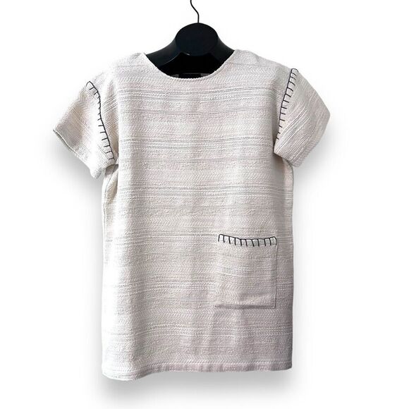 Hatch Maternity Women's The Sunset Stripe Shift Dress Size P Or Small NWT - Picture 1 of 7